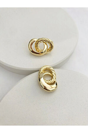 Çelik Salyangoz Küpe