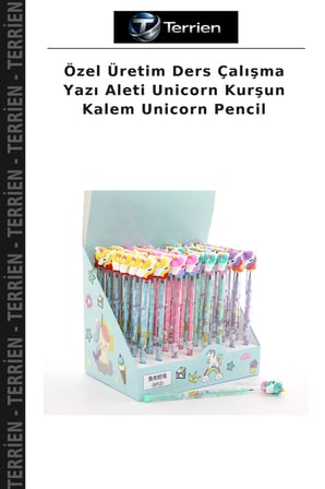 Özel Üretim Ders Çalışma Yazı Aleti Unicorn Kurşun Kalem Unicorn Pencil