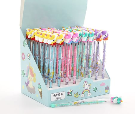 Özel Üretim Ders Çalışma Yazı Aleti Unicorn Kurşun Kalem Unicorn Pencil