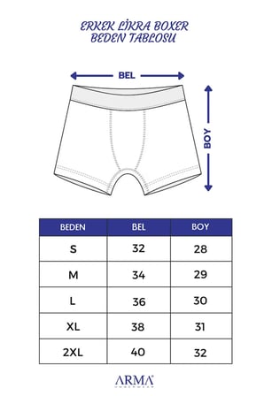 Delux Serisi Erkek Füme Büyük Beden Boxer 5'li Paket Konfor Pamuklu İç Çamaşır