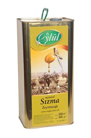 Erken Hasat Natural Sızma Zeytinyağı (Soğuk Sıkım) - 5lt