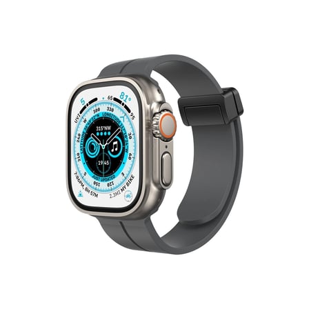 Apple Watch 38mm Kr412 Elegance Stylısh Kordon (SAAT DEĞİLDİR) - Füme iegxx