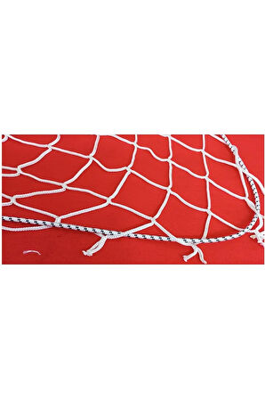 2 x 8 Metre Balkon Merdiven Güvenlik Filesi-Kanca-Halat-6mm ip-göz 10 cm-Çocuk Koruma Filesi