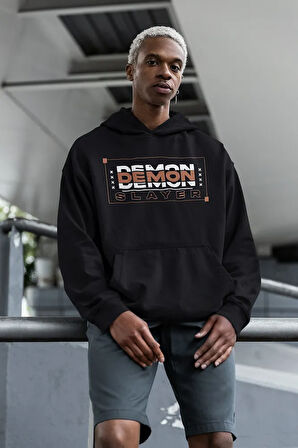Demon Slayer Zenitsu Baskılı Unisex Oversize Anime Hoodie