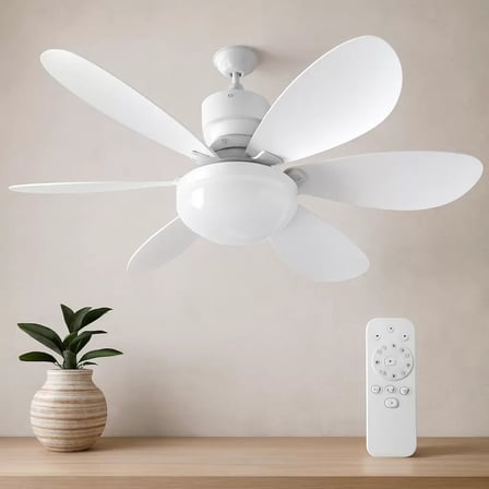 6 Kanatlı Kumandalı 2in1 Tavan Vantilatör Avize 40W