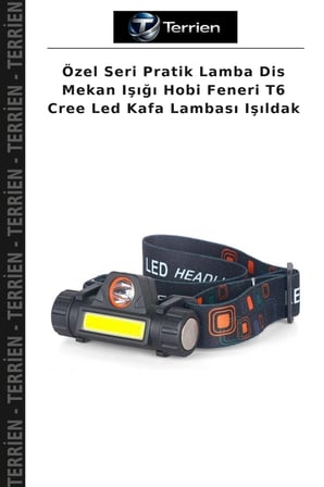 Özel Seri Pratik Lamba Dis Mekan Işığı Hobi Feneri T6 Cree Led Kafa Lambası Işıldak