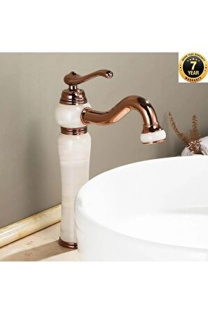 Banyo Çanak Lavabo Bataryası Rose-mermerli Model Yeni 7 Yıl Garantili