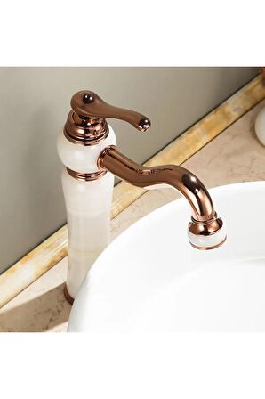 Banyo Çanak Lavabo Bataryası Rose-mermerli Model Yeni 7 Yıl Garantili