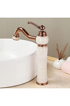 Banyo Çanak Lavabo Bataryası Rose-mermerli Model Yeni 7 Yıl Garantili