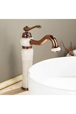 Banyo Çanak Lavabo Bataryası Rose-mermerli Model Yeni 7 Yıl Garantili