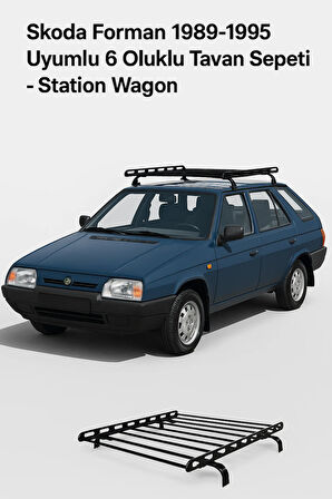 Skoda Forman 1989-1995 Uyumlu 6 Oluklu Tavan Sepeti – Station Wagon