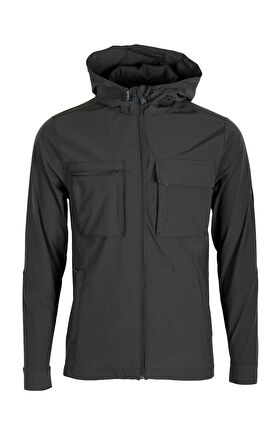 Erkek Yağmurluk Mont Antrasit Waterproof Kapüşonlu Astarsız Slim Fit NCS jeans 4511