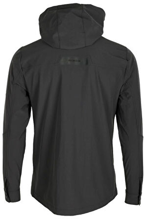 Erkek Yağmurluk Mont Antrasit Waterproof Kapüşonlu Astarsız Slim Fit NCS jeans 4511