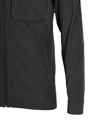 Erkek Yağmurluk Mont Antrasit Waterproof Kapüşonlu Astarsız Slim Fit NCS jeans 4511