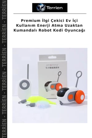 Premium İlgi Çekici Ev İçi Kullanım Enerji Atma Uzaktan Kumandalı Robot Kedi Oyuncağı