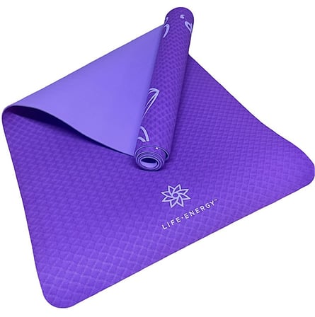 Tpe Mat Mor Tpe Profesyonel Yoga Minderi Mor 173*61*4 mm Jimnastik Matı Günlük Egzersiz Aktif Yaşam