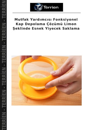 Mutfak Yardımcısı Fonksiyonel Kap Depolama Çözümü Limon Şeklinde Esnek Yiyecek Saklama