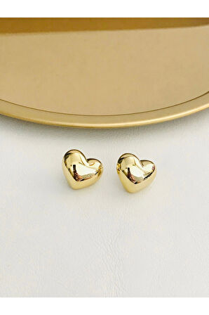 Tombul Kalp Çelik Küpe