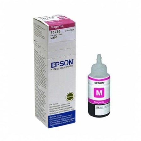 Kırtasiye Kırmızı Renk Fotoğraf Baskı Epson Magenta T6733 Magenta İnkjet Mürekkep Kartuşu