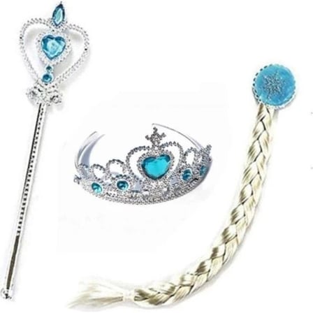 Premium Eğlenceli Parti Seti Frozen Taç Asa Takımı