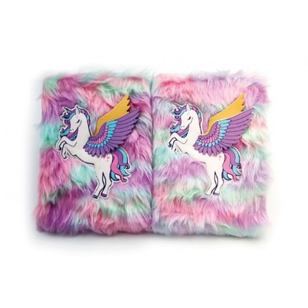Özel Seri Unicorn Tasarımlı Peluş Hatıra Defteri Okul Hazırlığı Renkli Kapak Genç Hediyesi
