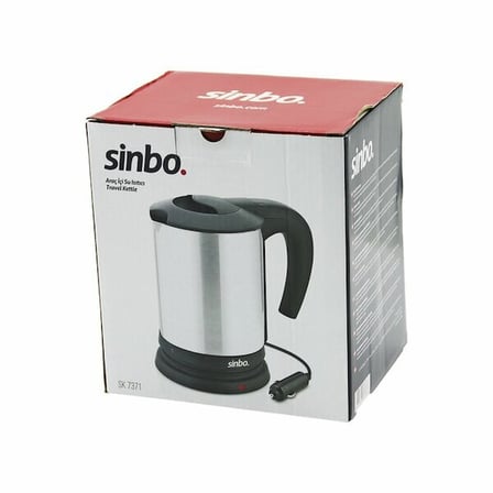Özel Seri Sinbo Araç İçi Kettle Paslanmaz Çelik Tatil Aleti Yol Arkadaşı Hızlı Isıtıcı