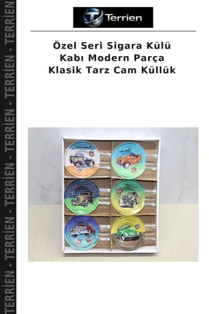 Özel Seri Sigara Külü Kabı Modern Parça Klasik Tarz Cam Küllük