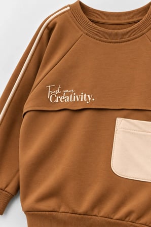 ERKEK ÇOCUK CEP DETAYLI SWEATSHIRT
