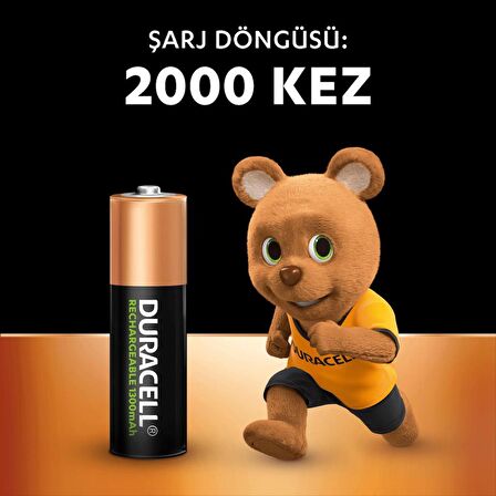 Duracell Şarj Edilebilir Kalem Pil AA 1300 mAh 2' li