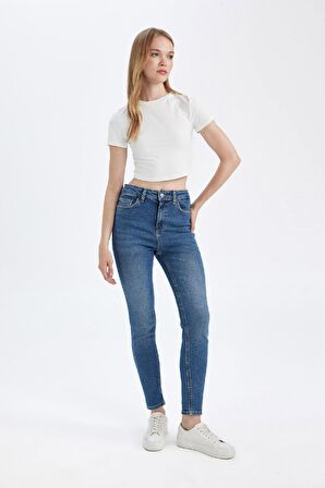 DeFacto Skinny Fit Yüksek Bel Bilek Boy Jean Pantolon C7611AX24WNNM28