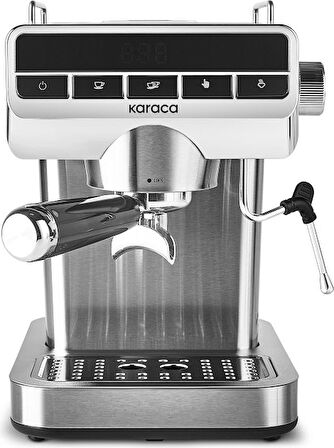 Karaca Coffee Art 1362 Süt Köpürtücülü 20 Bar Basınçlı Espresso Latte Capp. Americano Mak. 1,5L Inox