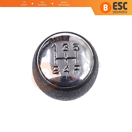 Citroen Berlingo Peugeot Partner MK1 2403.T9 İçin Siyah Krom Renk Manuel 5 İleri Vites Topuzu