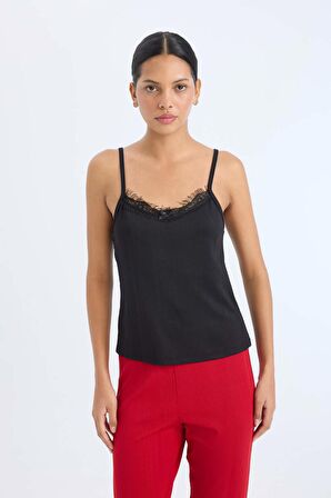 Fall in Love Regular Fit Askılı Casual Üst