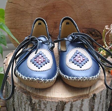 Lacivert Kadın Sandalet