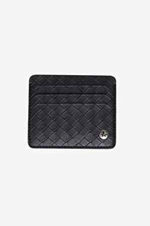 Erkek Siyah Kemer - Kartlık Aksesuar Set