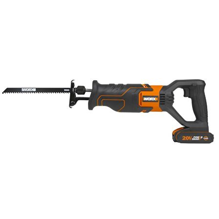 WORX WX500 20Volt 2.0Ah. Li-ion Profesyonel Tilki Kuyruğu Testere 