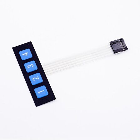 1x4 Membrane Matrix Tuş Takımı