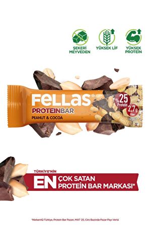 Protein Bar - Yer Fıstıklı ve Kakaolu 32g x 12 Adet