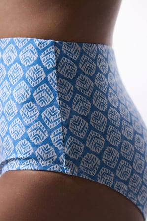 Spring Blue Yüksek Bel Bikini Altı