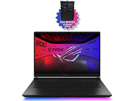 Asus ROG Strix SCAR 18 G835LX-SA155 24GB GeForce RTX5090 175w Intel Ultra 9 275HX 64GB RAM 4TB Performance SSD 18 inç WQXGA 240Hz 
