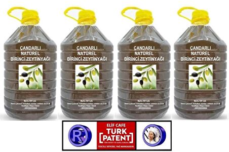 Çandarlı Natural BirinciZeytinyağı 5 lt Pet Şişe zeytinyağı 5 litre 4 adet