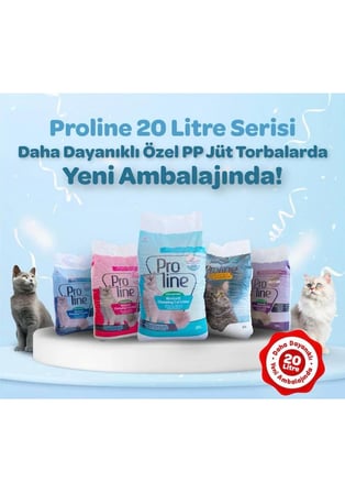 Pro Line Aktif Karbonlu Topaklanan Kedi Kumu 20 Lt