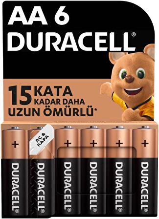 Duracell Basic Kalem Pil 6' lı AA