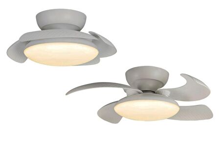 UZAKTAN KUMANDALI LEDLİ TAVAN VANTİLATÖRÜ VL6 -  MOTOR DC 25W LED 45W 3000K-6500K