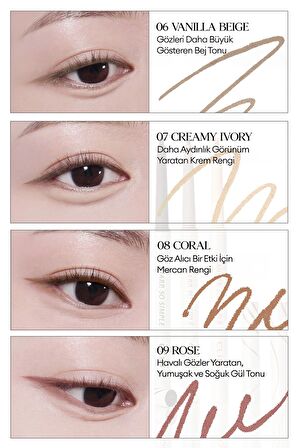 Suya Dayanıklı, İnce Uçlu Göz Kalemi Clio Sharp So Simple Waterproof Pencil Liner (02 Brown)