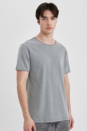 DeFacto Regular Fit Bisiklet Yaka Kısa Kollu Tişört B3491AX24SPGR367