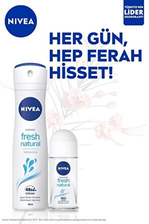 Nivea Kadın Pump Sprey Deodorant 75ml, 48 Saat Ter Koruması, Uzun Süren Ferahlık, Okyanus Özleri Esansı