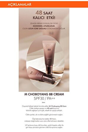Yoğun Kapatıcı Bitkisel İçerikli BB Krem 50ml Cho Bo Yang BB Cream SPF30/PA++ (No.21 )