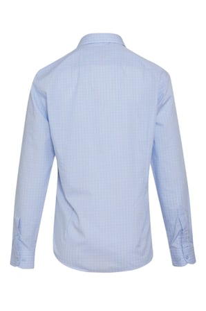 Mavi Desenli Modern Fit Pamuklu Gömlek | S