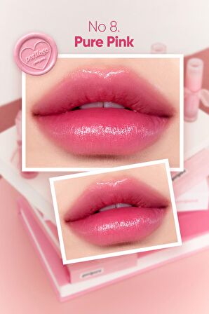 Doğal Tonlarda, Uzun Süre Kalıcı, Işıltılı Tint Peripera Water Bare Tint (08 Pure Pink) (Peritage)